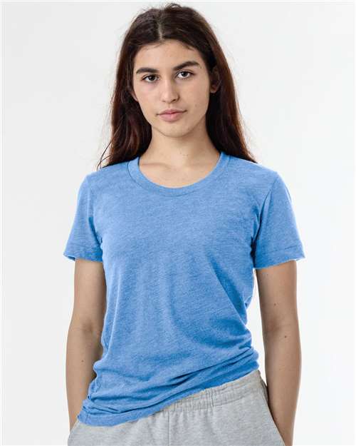 Los Angeles Apparel FF3001 USA - Made Women's 50/50 T-Shirt - Ninja Transfers