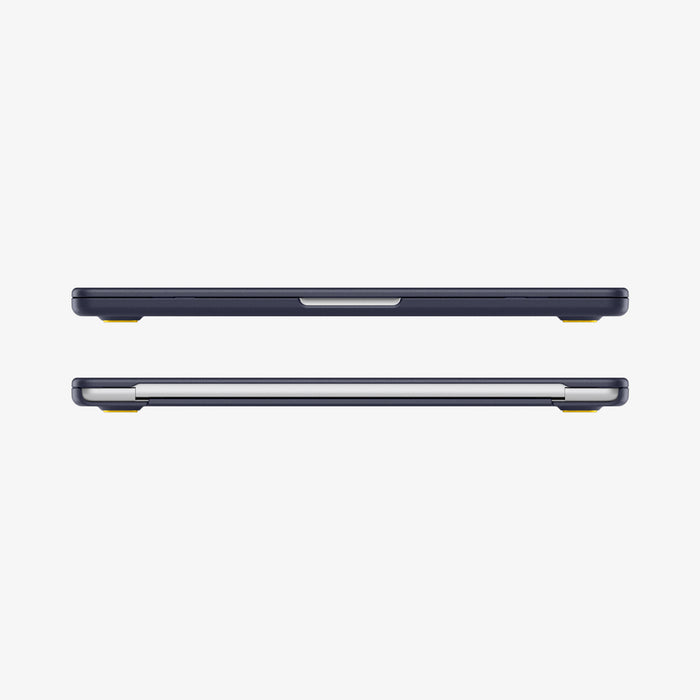 ACS11268 - MacBook Air 13-inch Nano Pop Blueberry Navy showing front and rear edge views of the laptop case with a slim fitted profile