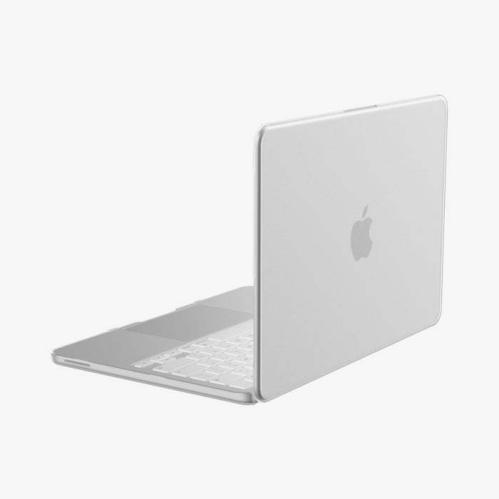 ACS11543 - MacBook Neo 13-inch Air Skin in Frost Clear showing the back and side