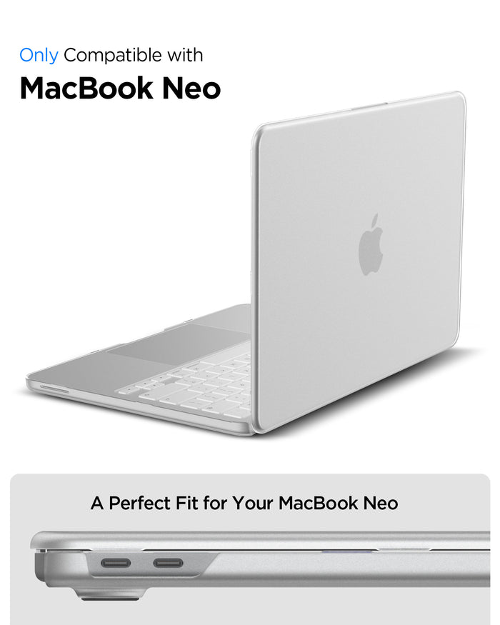 ACS11543 - MacBook Neo 13-inch Air Skin in Frost Clear showing compatibility information