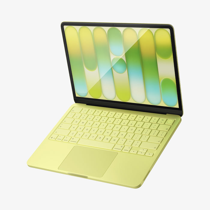 AGL11669 - MacBook Neo 13-inch Glas.tR Slim in Clear showing side