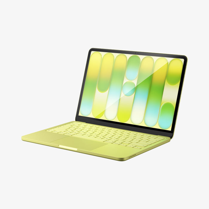 AGL11669 - MacBook Neo 13-inch Glas.tR Slim in Clear showing side