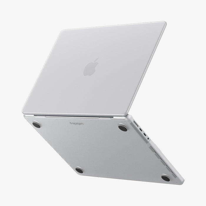 ACS11526 - MacBook Pro 16-inch Air Skin in Frost Clear showing the top, bottom and side
