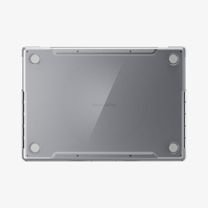 ACS04212 - MacBook Pro 14" Case Thin Fit in crystal clear showing the bottom