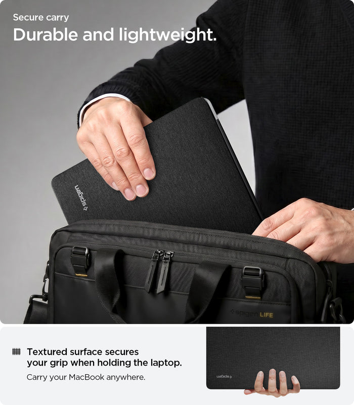 ACS04213 - MacBook Pro 14" Case Urban Fit in black showing durable and lightweight