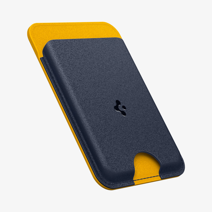 AFA06390 - MagSafe Card Holder Nano Pop (Mag Fit) in Blueberry Navy showing the front and side