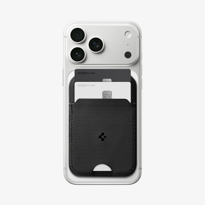 AFA10406 - MagSafe Card Holder Slim Fold (Mag Fit) | S314-2 showing the back with card holder attached to device