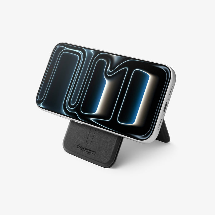 AFA10751 - MagSafe Card Holder Slim Fold (Mag Fit) | S314-3 showing the front with device propped up horizontally