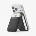 AFA11591 - Slim Fold Card Holder Stand (Mag Fit) | S314-4 in Black showing side with cards