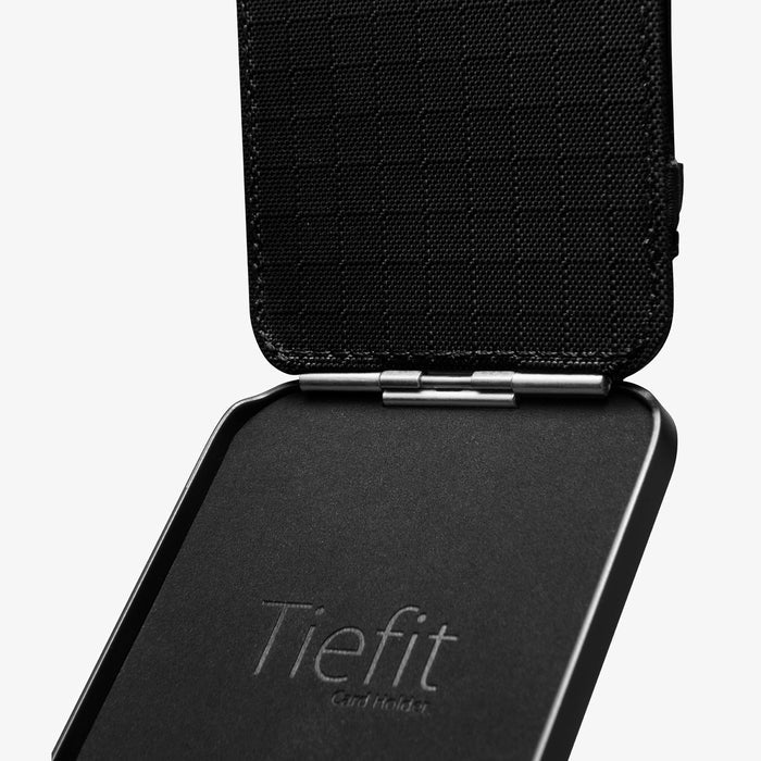 AFA10552 - Tiefit Card Holder (MagFit) in Black showing inside and detail