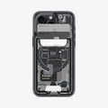 AFA07400 - Ultra Hybrid Zero One MagFit Wallet (MagFit) in Zero One showing the front of wallet holder with cards inserted
