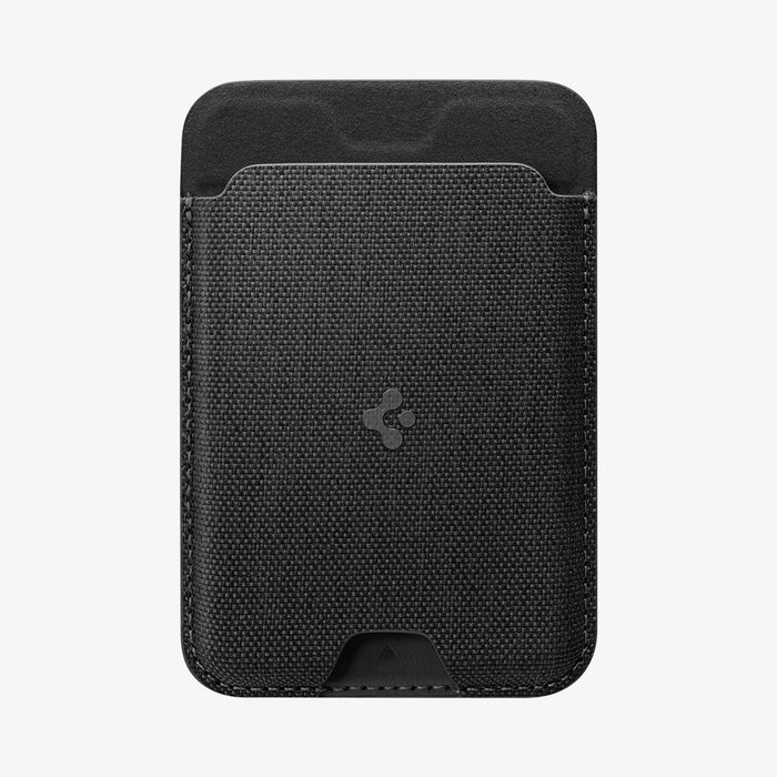 AFA11335 - Spigen MagFit Urban Fit Wallet front view with textured fabric card holder design