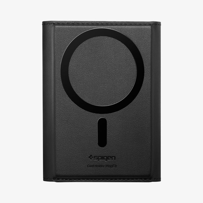 AFA09133 - MagSafe Card Holder Valentinus S (MagFit) in Black showing the back