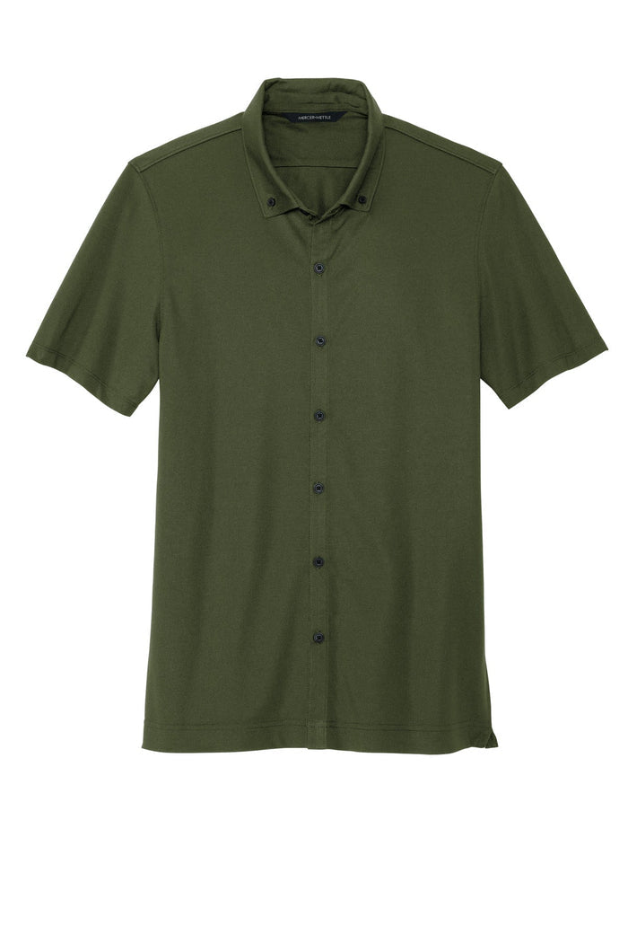 Mercer+Mettle MM1006 Stretch Pique Full-Button Polo
