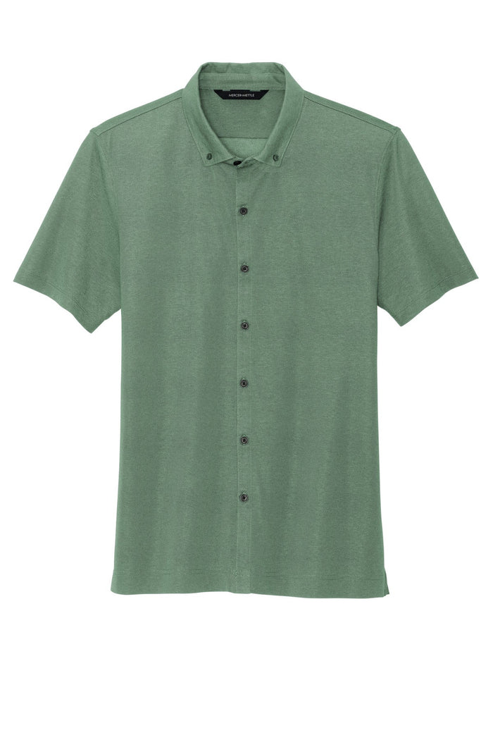 Mercer+Mettle MM1006 Stretch Pique Full-Button Polo