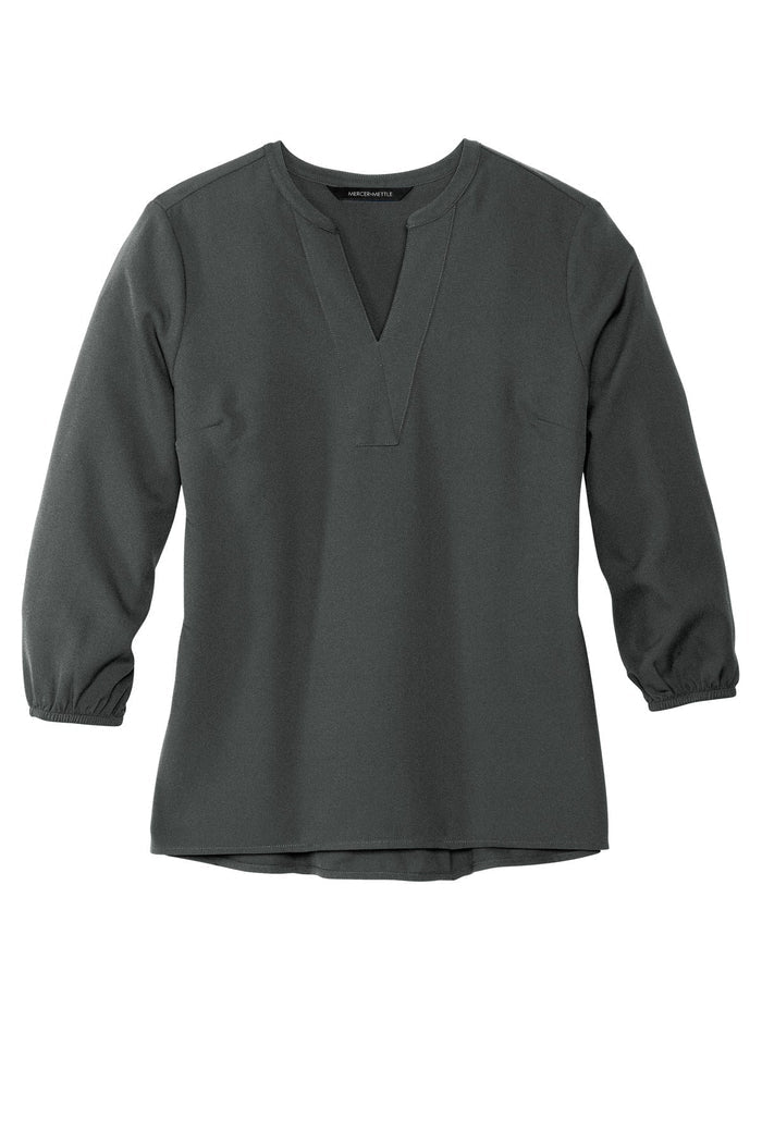 Mercer+Mettle MM2011 Women's Stretch Crepe 3/4-Sleeve Blouse