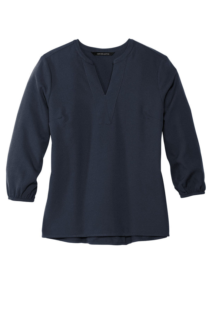 Mercer+Mettle MM2011 Women's Stretch Crepe 3/4-Sleeve Blouse