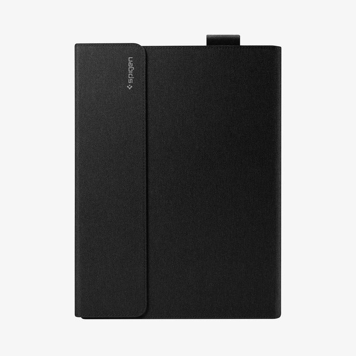 ACS01002 - Microsoft Surface Pro X Case Stand Folio in black showing the front