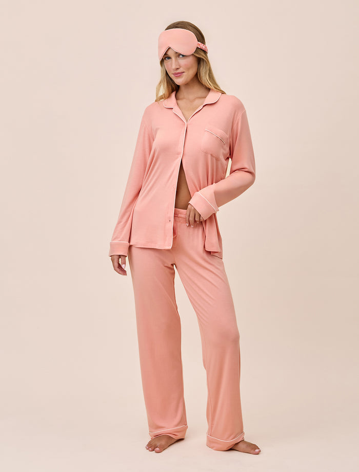 Molly Sims Modal Soft PJ Set & Eye Mask
