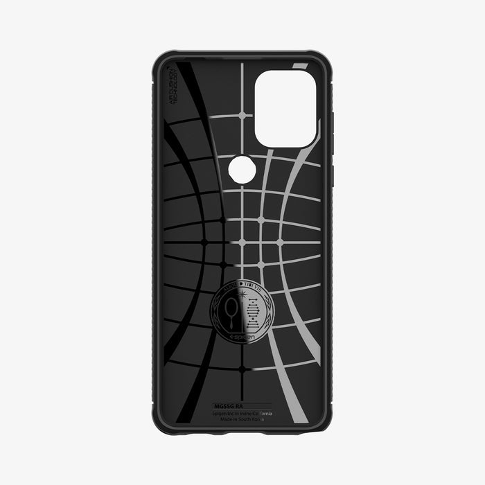ACS04468 - Moto G Stylus Case Rugged Armor in black showing the inside of case