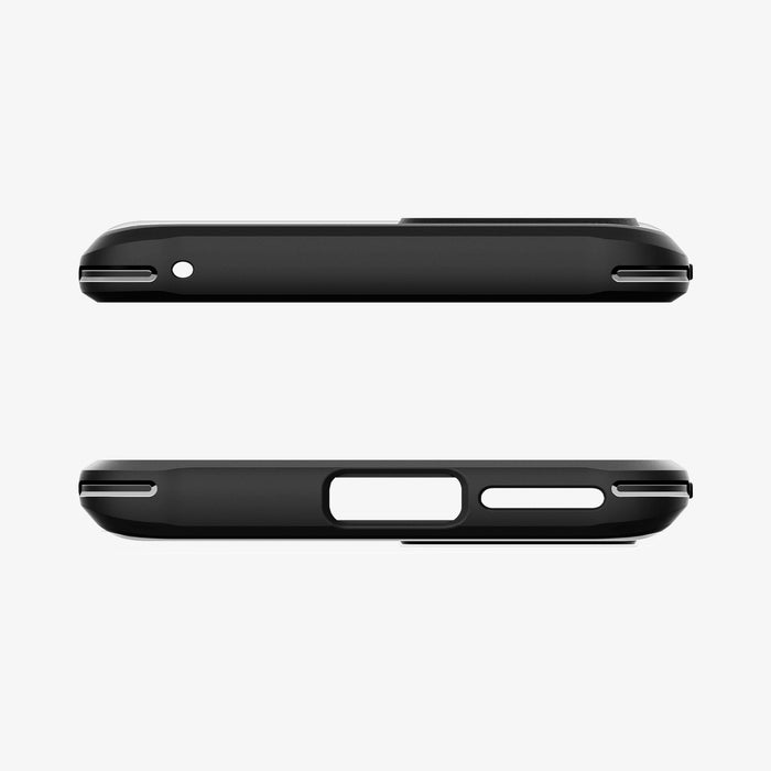 ACS05544 - Motorola Edge Series Case Rugged Armor in black showing the top and bottom