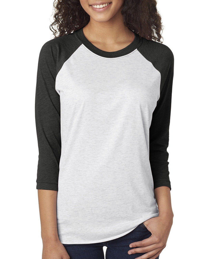 Next Level 6051 Unisex Triblend 3/4-Sleeve Raglan