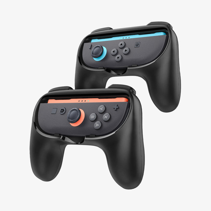 AGP10162 - Nintendo Switch Joy-Con Grip | NS100 in Black showing the front