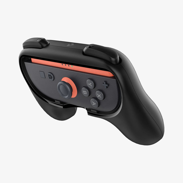 AGP10162 - Nintendo Switch Joy-Con Grip | NS100 in Black showing the front, partial side and top
