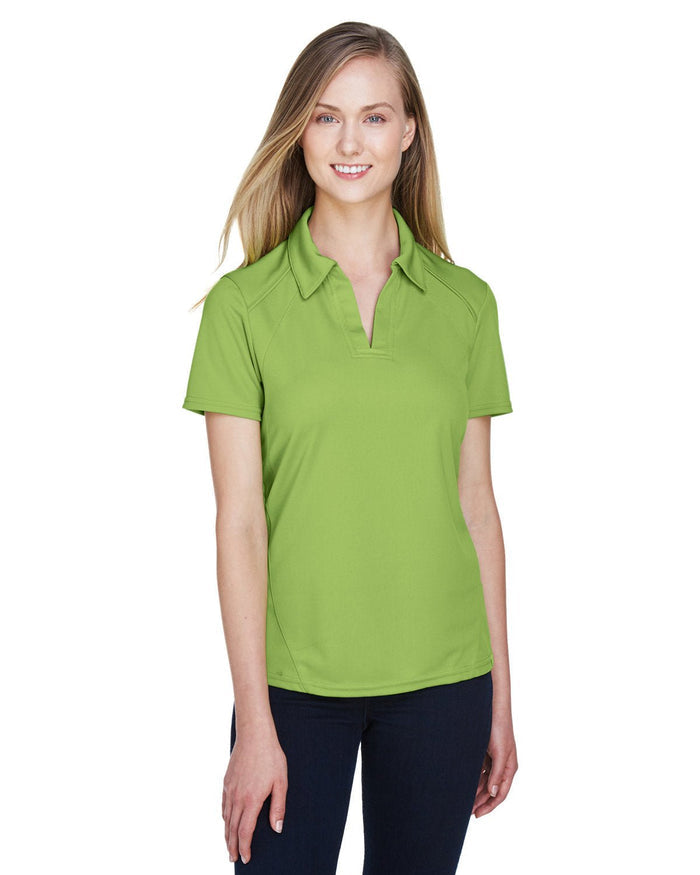 North End 78632 Ladies' Recycled Polyester Performance Piqu Polo - Ninja Transfers