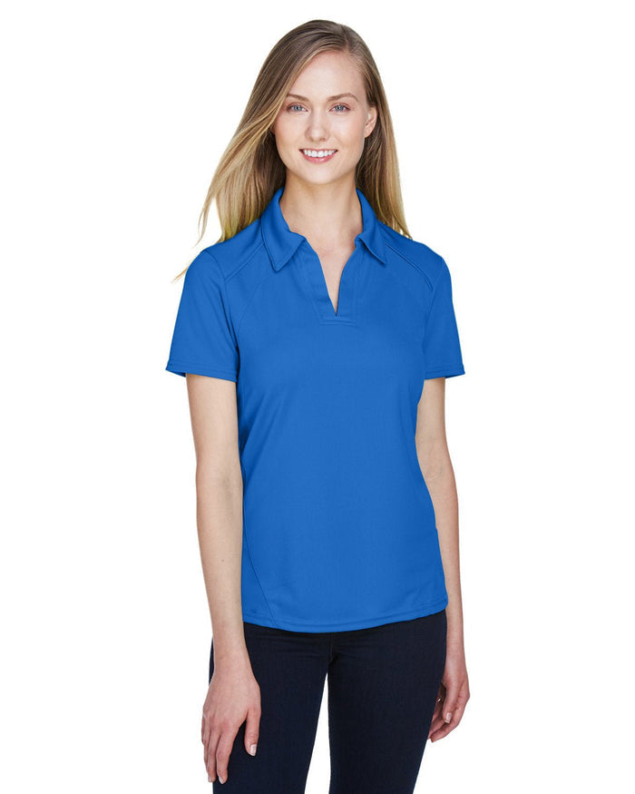 North End 78632 Ladies' Recycled Polyester Performance Piqu Polo - Ninja Transfers