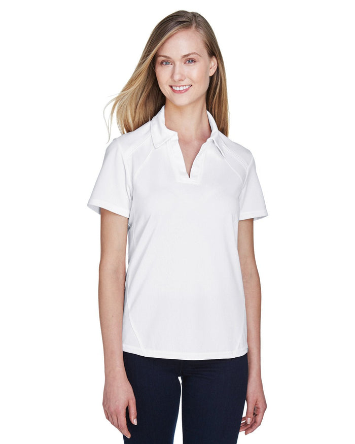 North End 78632 Ladies' Recycled Polyester Performance Piqu Polo - Ninja Transfers