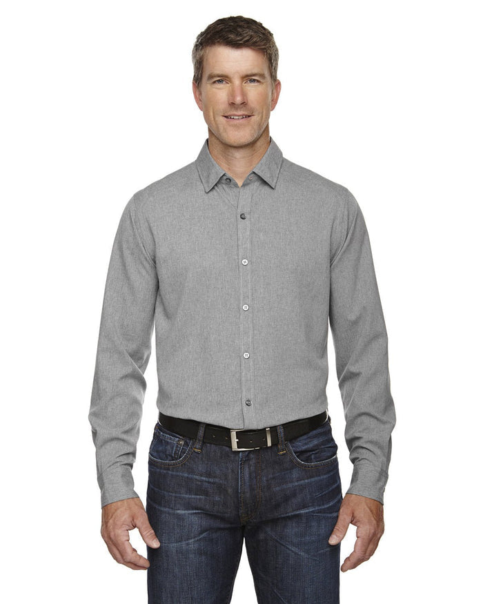 North End 88802 Men's Mlange Performance Shirt - Ninja Transfers