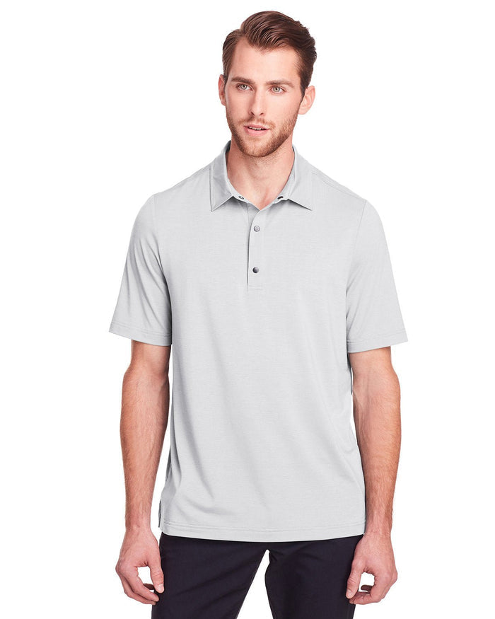 North End NE100 Men's Jaq Snap - Up Stretch Performance Polo - Ninja Transfers