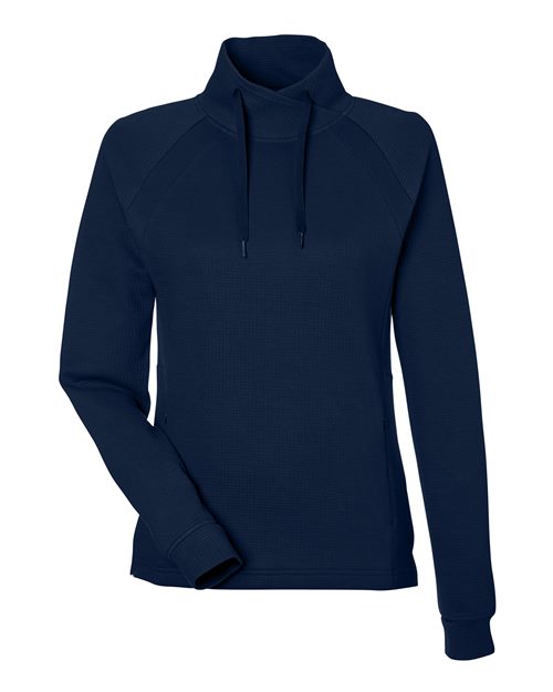 North End NE200W Women's Rhythm Waffle Cross-Neck Pullover