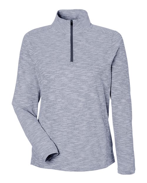 North End NE415W Women's Eclipse Jacquard Quarter-Zip Pullover