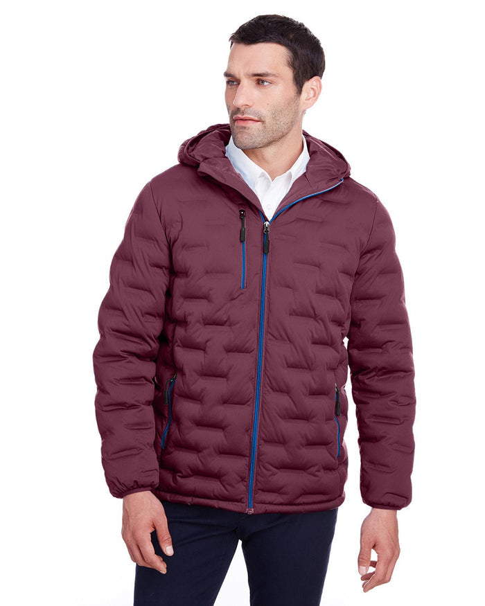 North End NE708 Men's Loft Puffer Jacket - Ninja Transfers