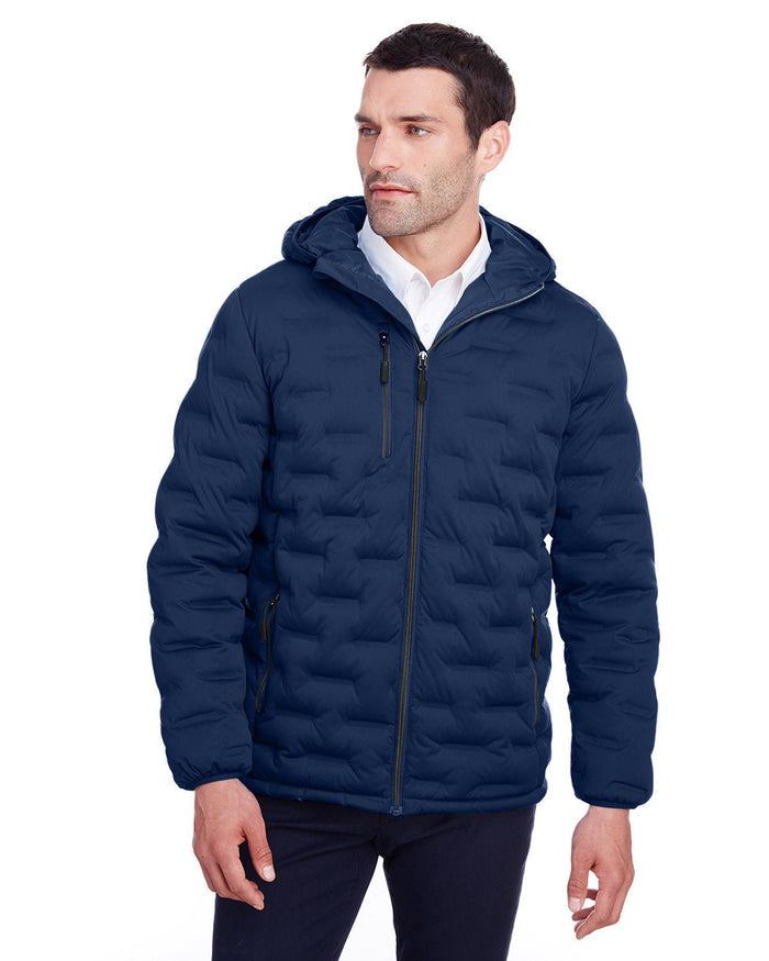 North End NE708 Men's Loft Puffer Jacket - Ninja Transfers