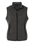 North End NE731W Women's Jasper Jacquard Fleece Vest