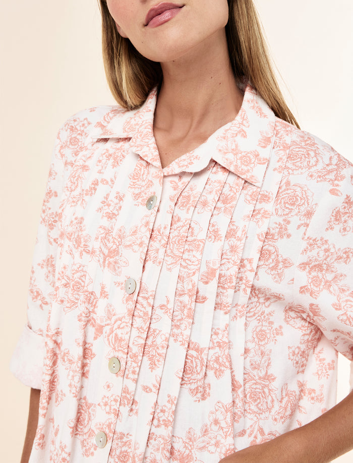 Nostalgia Cozy Pleat Front Nightgown