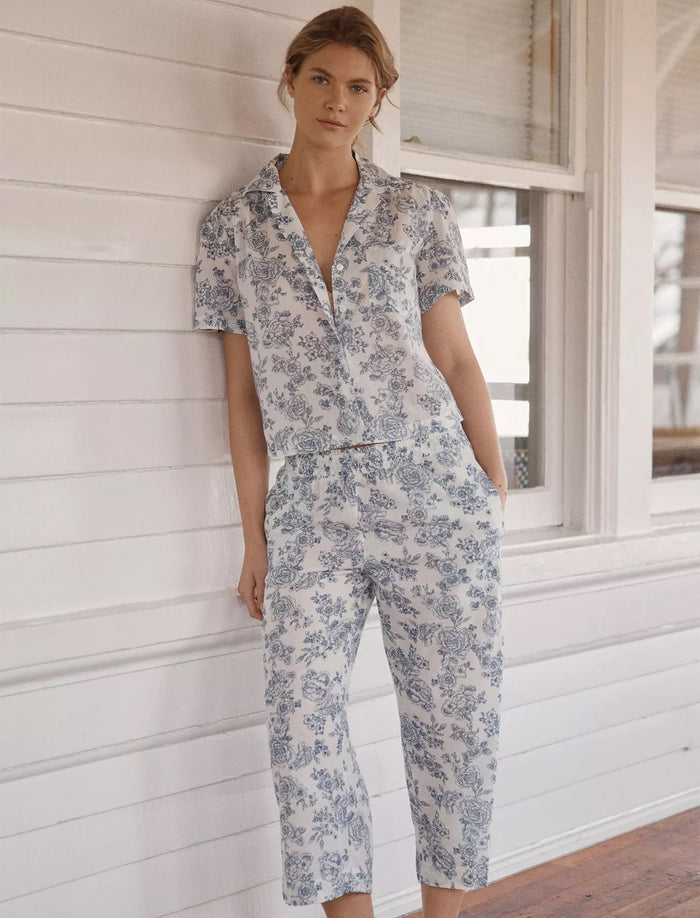 Nostalgia Crop PJ Set