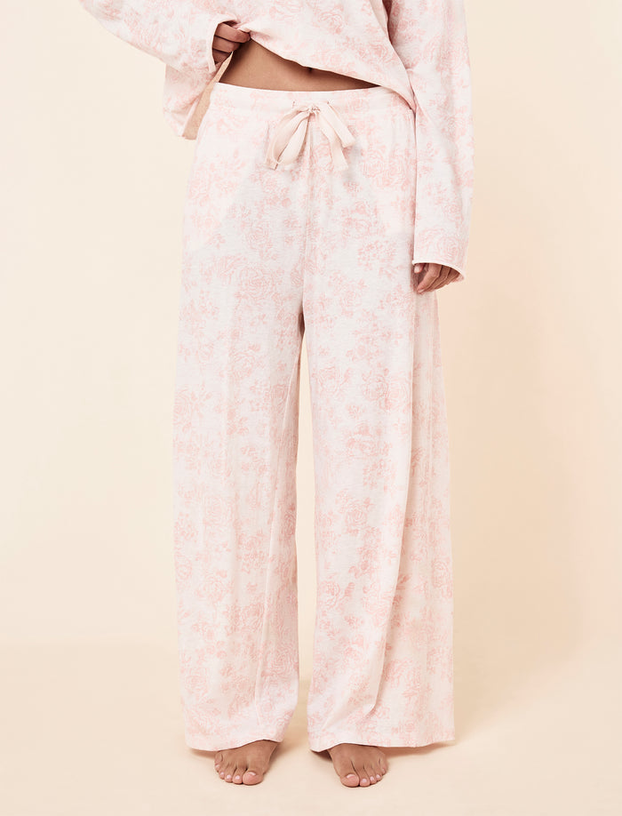 Nostalgia Organic Cotton Long Sleeve Tee & Straight Leg Pant