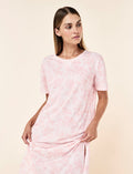 Lilly wearing the Nostalgia Organic Cotton Nightgown
[model: Lilly wears size S |  Height: 170cm
/ 5’7” | Bust: 75cm | Waist: 58cm | Hips: 89cm]