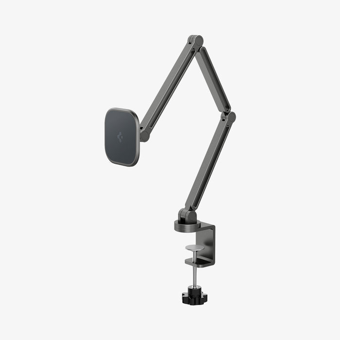 AMP09191 - OneTap Clamp in Space Gray showing the partial front and side with adjustable lock screw