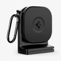 AMP05756 - In-flight Phone Mount (MagFit) in black showing the front, partial side and carabiner