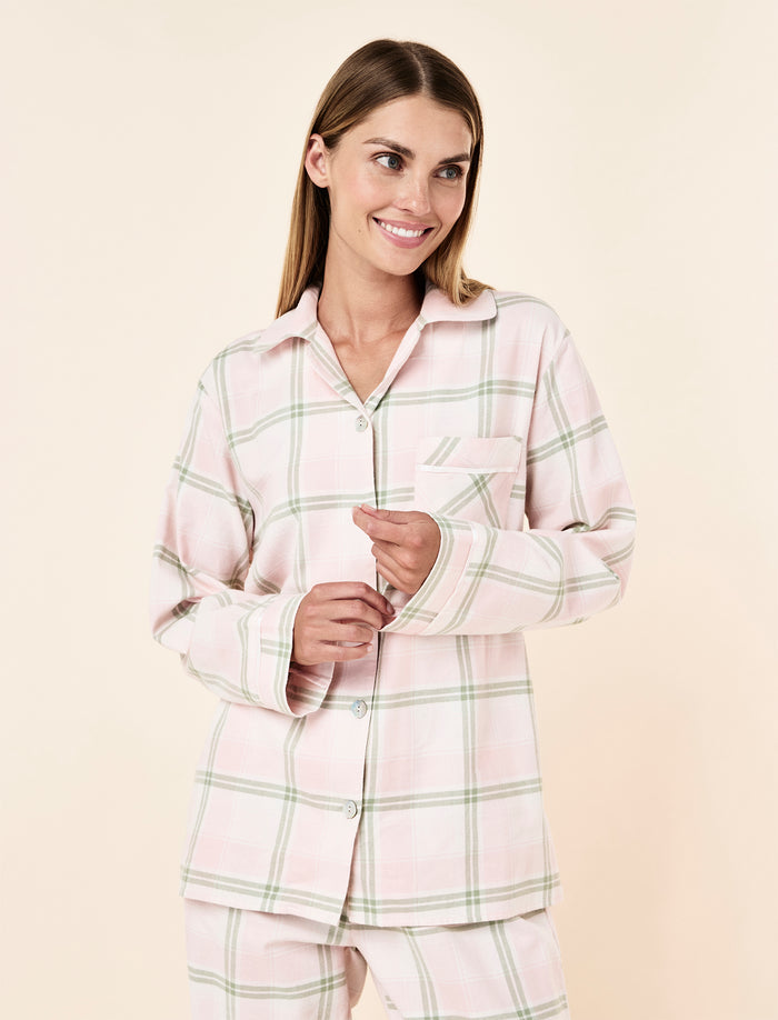 Organic Cotton Plaid Cozy PJ Set