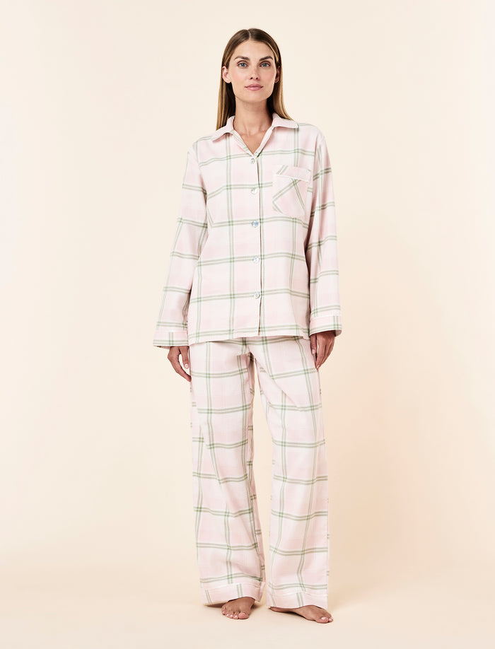Organic Cotton Plaid Cozy PJ Set