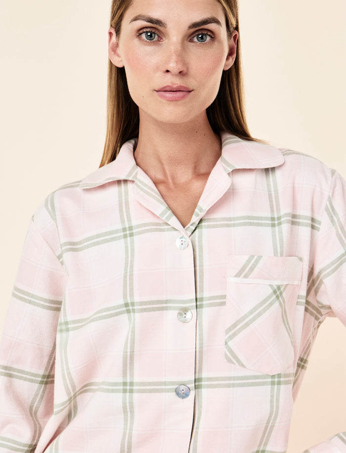 Organic Cotton Plaid Cozy PJ Set