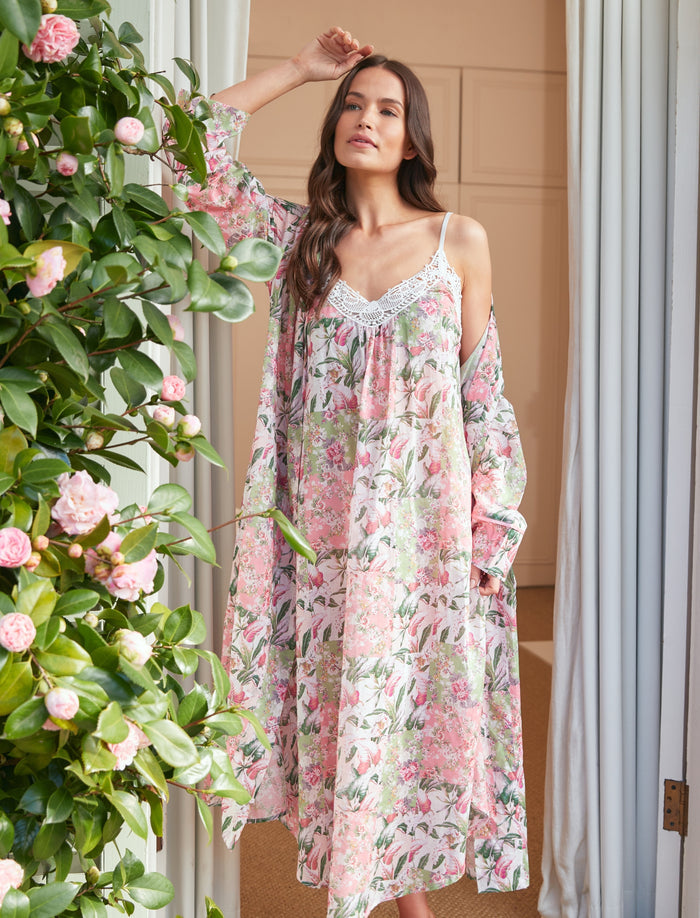 Palisades Lace Front Maxi Nightgown