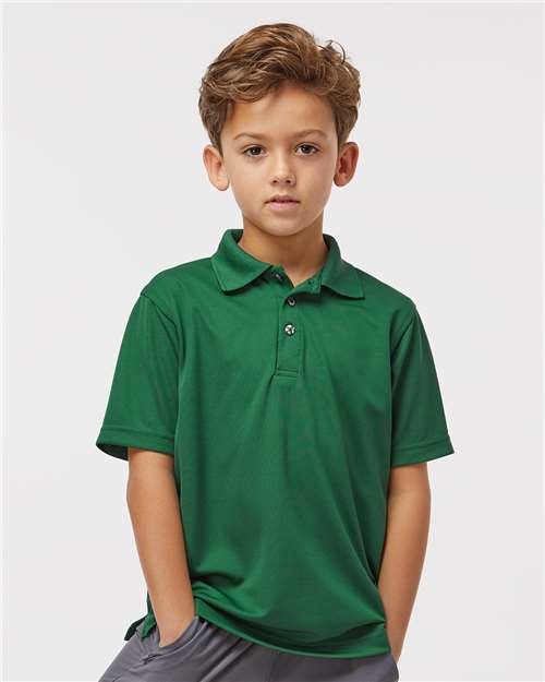 Paragon 108Y Youth Saratoga Performance Mini Mesh Polo - Ninja Transfers