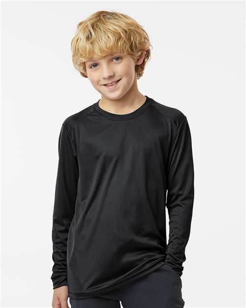Paragon 218Y Youth Long Islander Performance Long Sleeve T-Shirt - Ninja Transfers